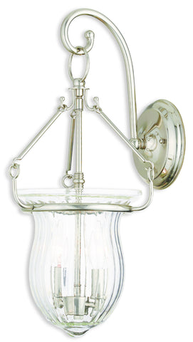 Livex Andover 2 Light Polished Nickel Wall Sconce - C185-50940-35