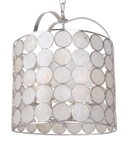 6 Light Antique Silver Coastal Lantern - C193-6007-SA